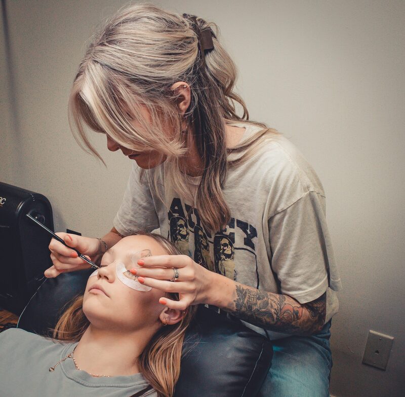 Kyndal performing a treatment